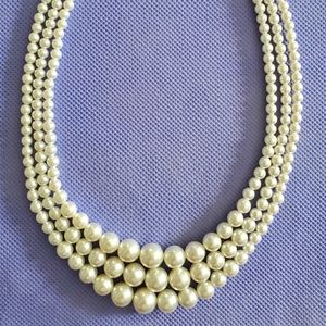 3/$24 - Triple Layeres Pearl Necklace